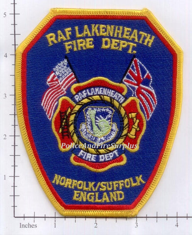 United Kingdom - Lakenheath RAF Norfolk-Suffolk Fire Dept Patch
