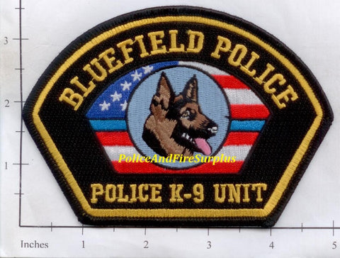 Virginia -  Bluefield K-9 Police Dept Patch