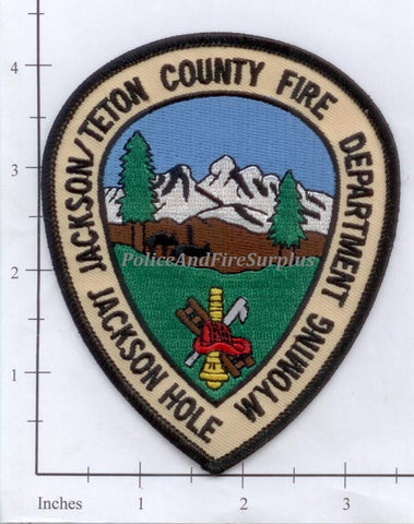 Wyoming - Jackson Hole / Teton County Fire Dept Patch