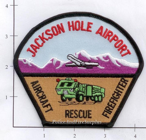 Wyoming - Jackson Hole Airport Aircraft Rescue Fire Dept Patch