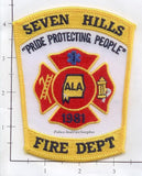 Alabama - Seven Hills Fire Dept Patch