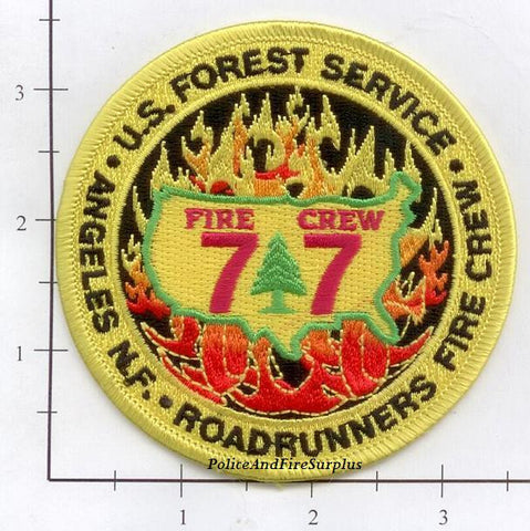 California - Angeles National Forest Fire Crew 77 Dept Patch