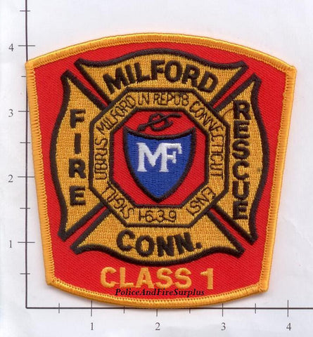 Connecticut - Milford Fire Dept Class 1 Patch
