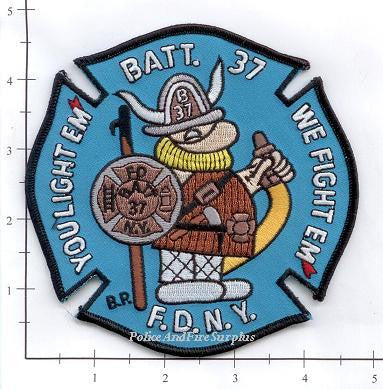 New York City Battalion 37 Fire Patch v4