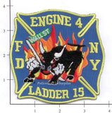 New York City Engine   4 Ladder 15 Fire Dept Patch v1