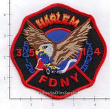 New York City Engine  35 Ladder 14 Fire Patch v3 Black