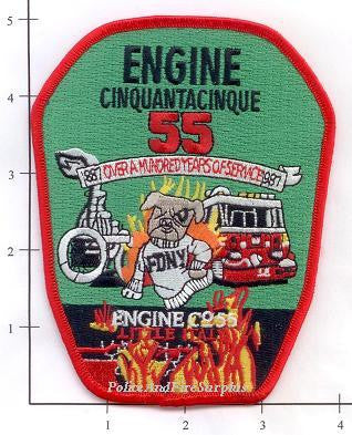 New York City Engine  55 Fire Patch v6 Green