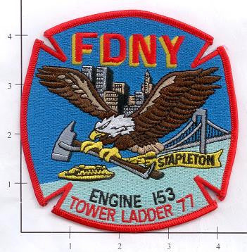 New York City Engine 153 Ladder 77 Fire Patch v4