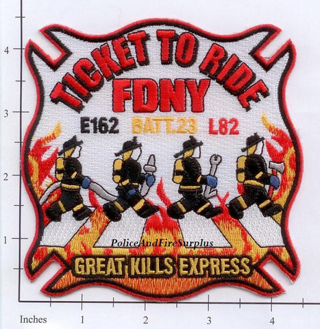 New York City Engine 162 Ladder 82 & Battalion 23 Fire Patch v3