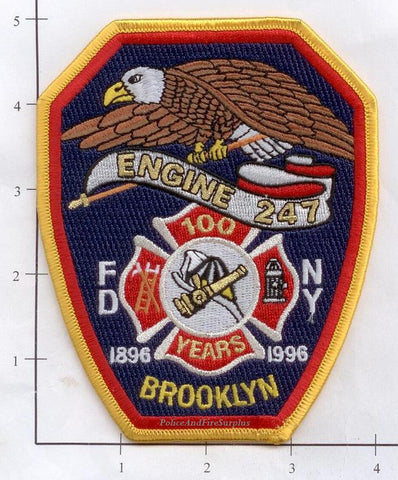New York City Engine 247 Fire Patch v5 Anniversary