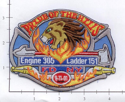 New York City Engine 305 Ladder 151 Fire Patch v15 9-11