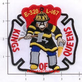 New York City Engine 320 Ladder 167 Fire Dept Patch v1 whte