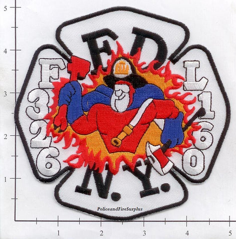 New York City Engine 326 Ladder 160 Fire Patch v3 Bud Man