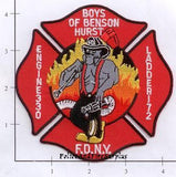 New York City Engine 330 Ladder 172 Fire Patch v2 Red
