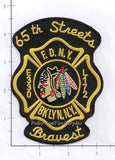 New York City Engine 330 Ladder 172 Fire Dept Patch v4 Black