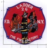 New York City Ladder  26 Fire Patch v4 Red
