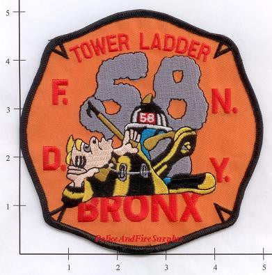New York City Ladder  58 Fire Patch v2 Orange