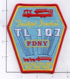 New York City Ladder 107 Fire Dept Patch v4