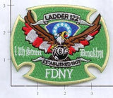 New York City Ladder 122 Fire Patch v4 Green