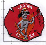 New York City Ladder 176 Fire Patch v7 red