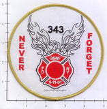 New York City Never Forget - Gone But Not Forgotten Fire Dept Patch