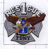 New York City Rescue 1 Fire Patch v15 Diamond Plate