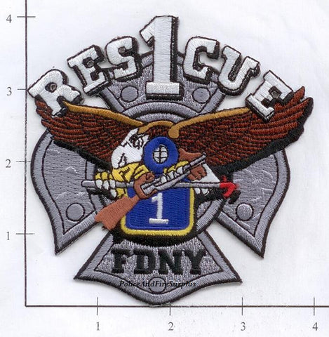 New York City Rescue 1 Fire Patch v15 Diamond Plate