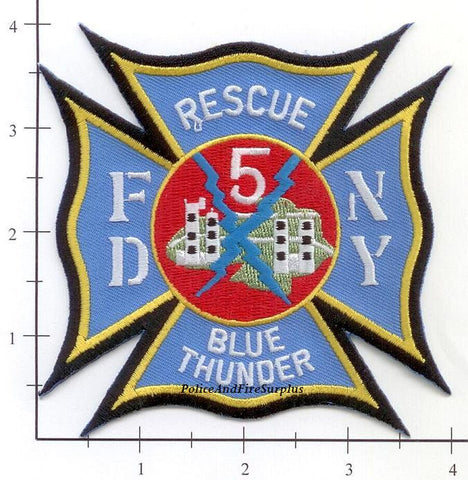 New York City Rescue 5 Fire Dept Patch v39