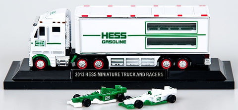 2013 Hess  Miniature 18-Wheeler Truck and Racecars