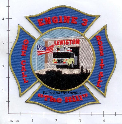 Maine - Lewiston Engine 3 Fire Dept Patch