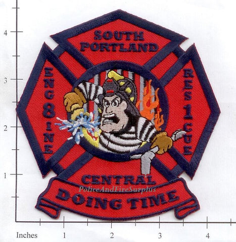 Maine - South Portland Central Engine 8, Rescue 1 Fire Dept Patch