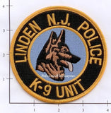 New Jersey - Linden Police K-9 Unit Dept Patch