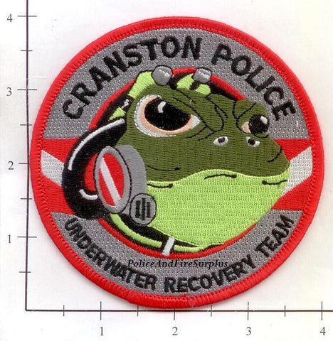 Rhode Island - Cranston Police Underwater Recovery Team Dept Patch v1