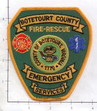 Virginia - Botetourt County Emergency Services, Fire Rescue Fire Dept Patch